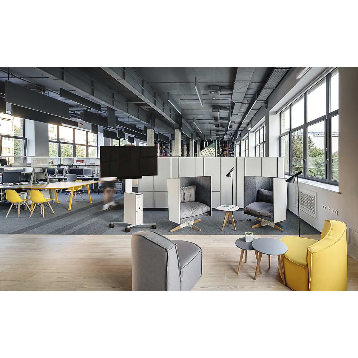 COWORKSTATION® mobil TV-kocsi – DURABLE (Termék képe 11)-10