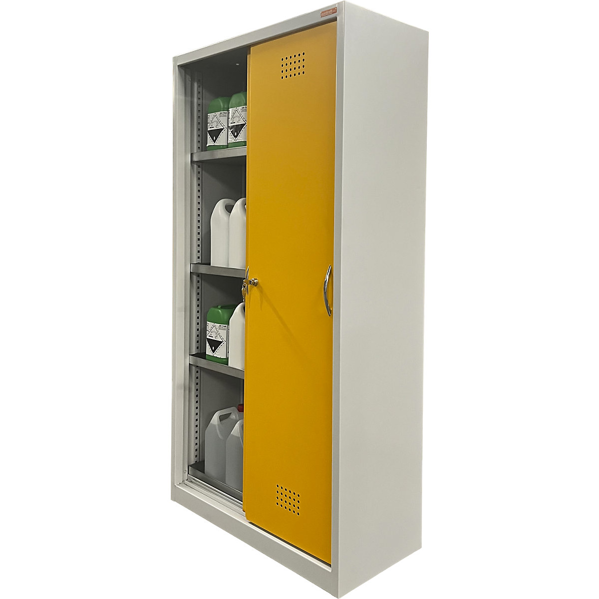 Felfogótálcás szekrény tolóajtókkal – eurokraft basic (Termék képe 2)-1