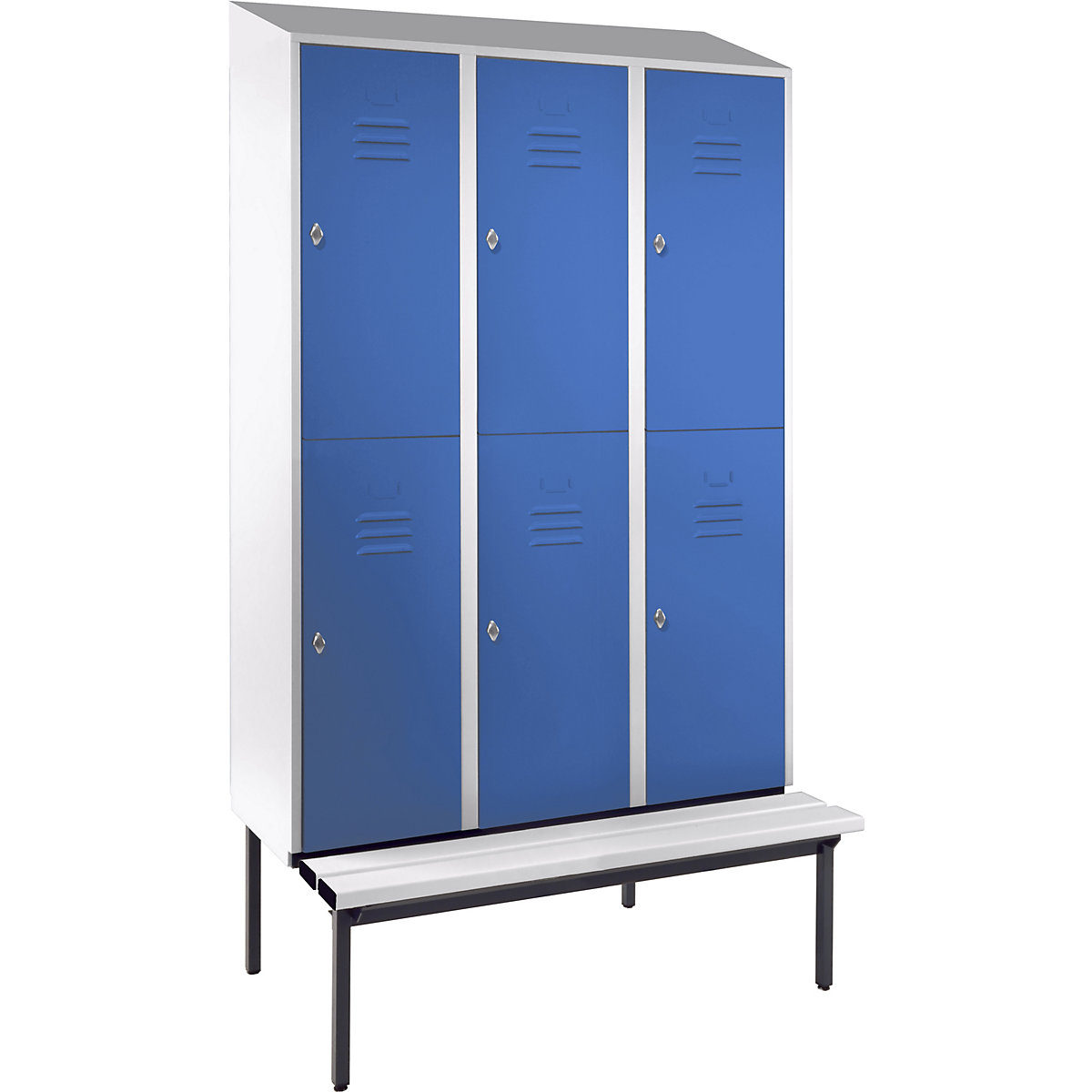 Berlin 2 kétszintes öltözőszekrény paddal – Wolf