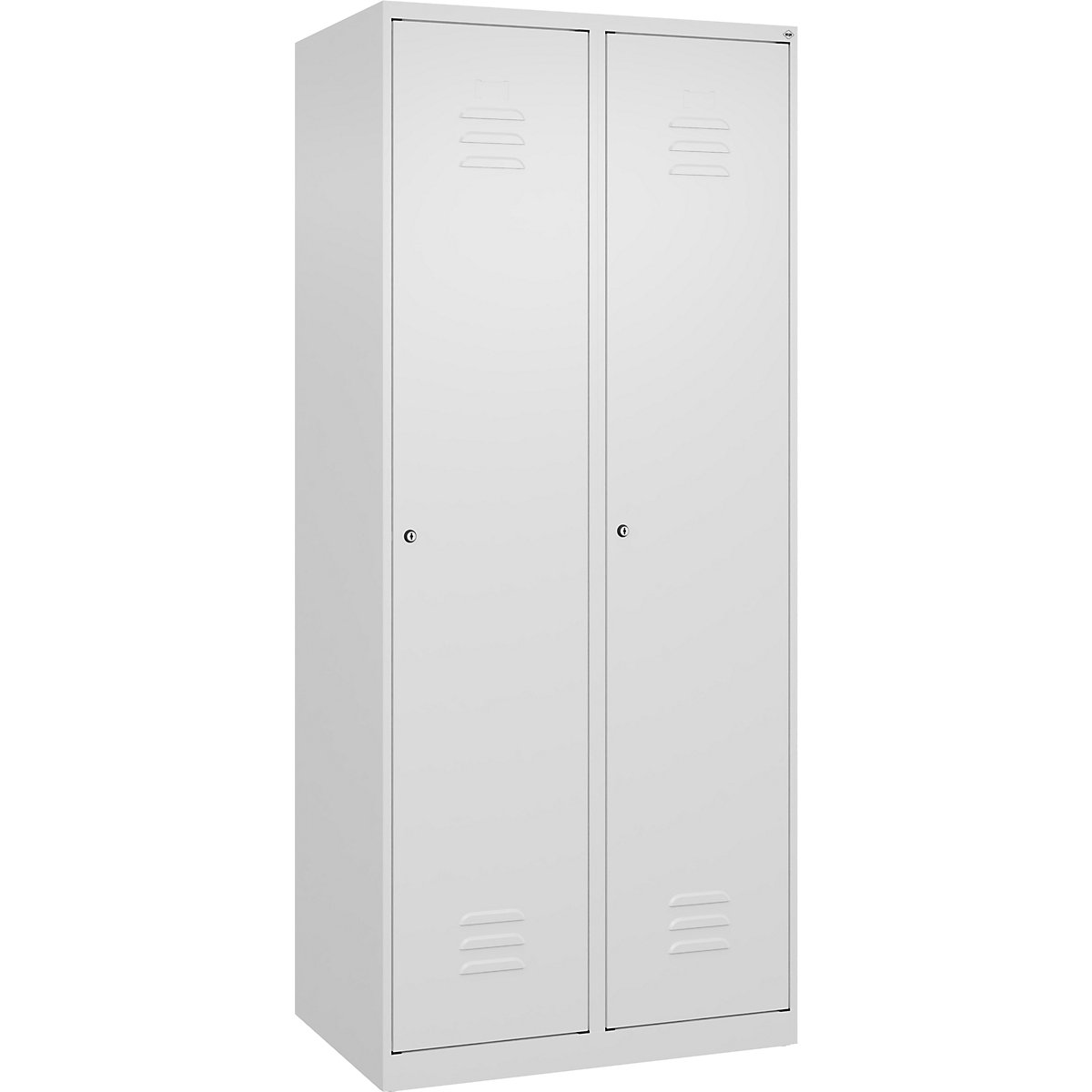 Classic PLUS öltözőszekrény utcai és munkaruházat tárolásához, keskeny – C+P (Termék képe 5)-4