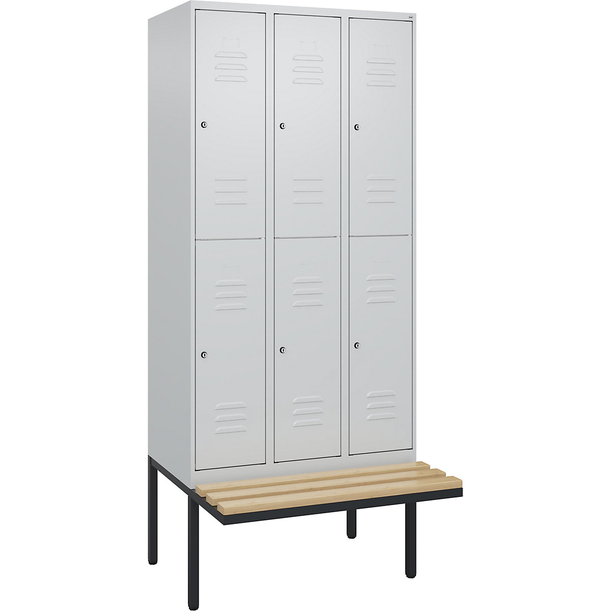 Classic PLUS kétszintes öltözőszekrény paddal – C+P (Termék képe 381)-380