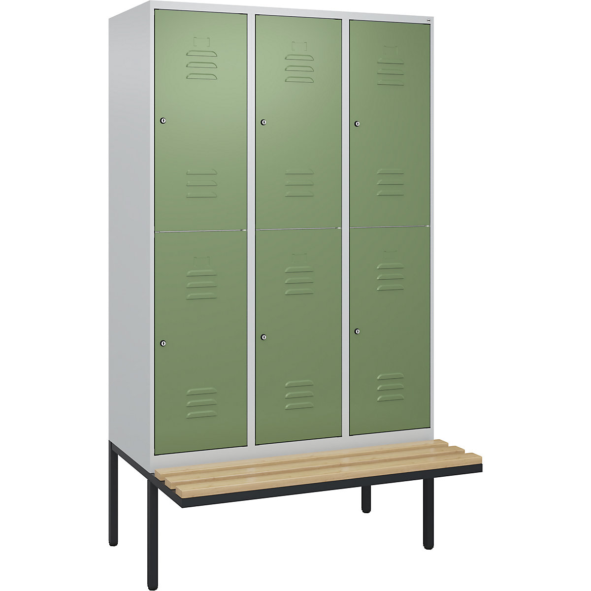 Classic PLUS kétszintes öltözőszekrény paddal – C+P (Termék képe 391)-390