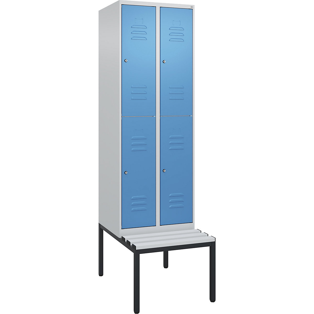 Classic PLUS kétszintes öltözőszekrény paddal – C+P (Termék képe 5)-4