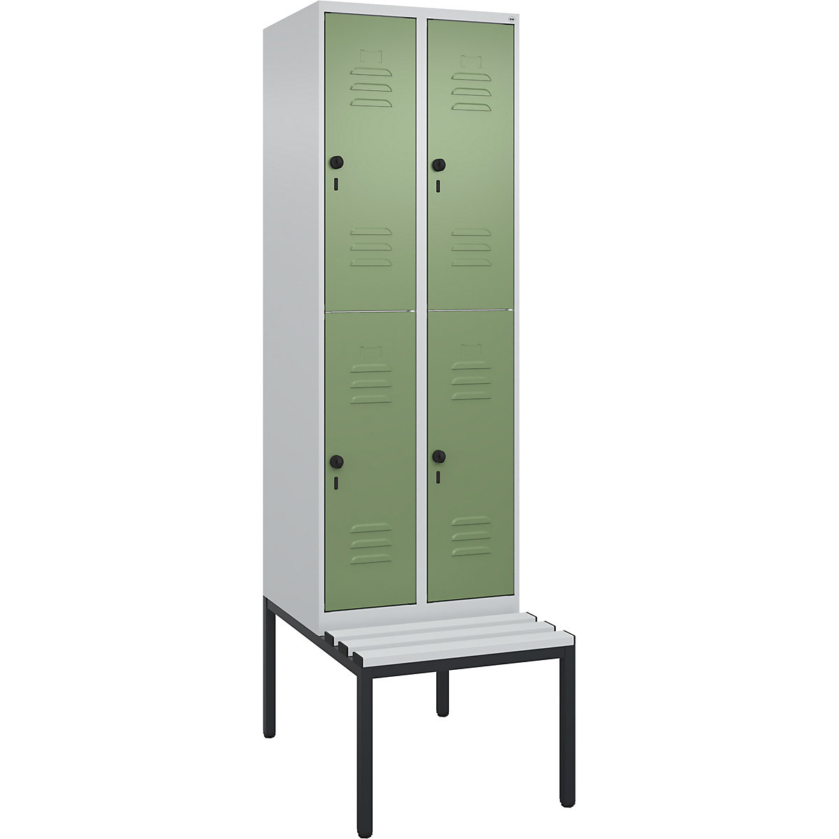 Classic PLUS kétszintes öltözőszekrény paddal – C+P (Termék képe 626)-625