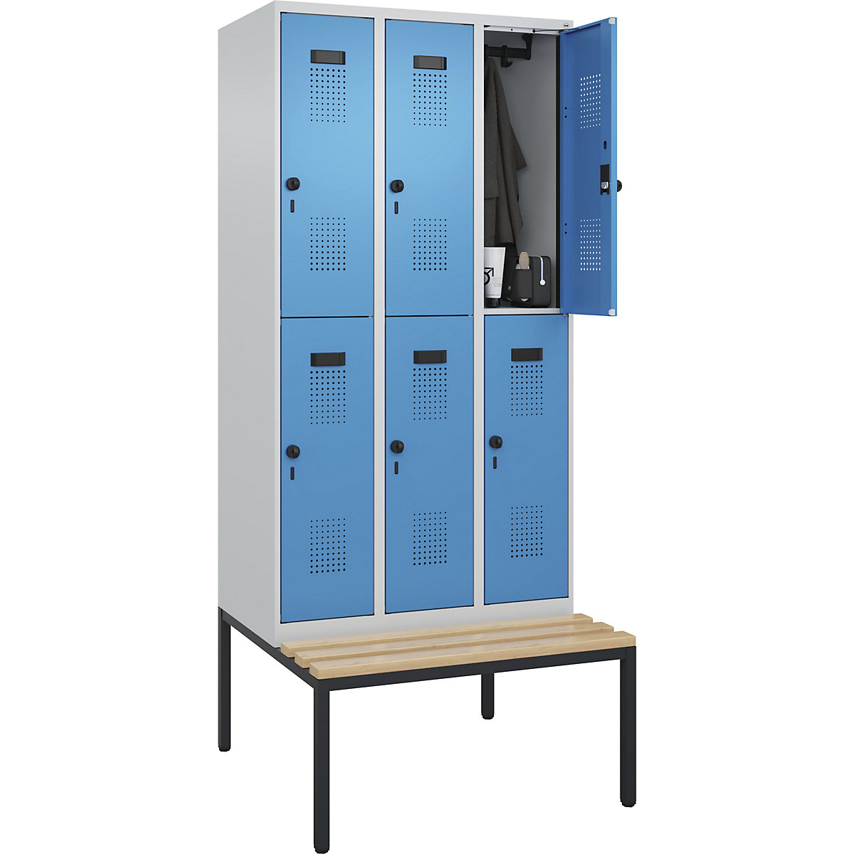 Evolo PLUS kétszintes öltözőszekrény paddal (Termék képe 356)-355