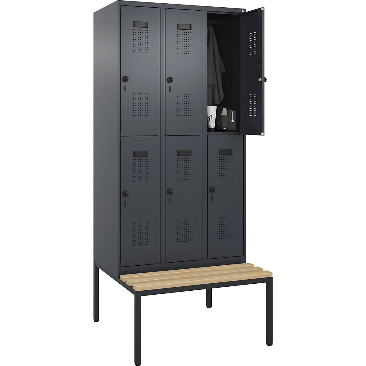 Evolo PLUS kétszintes öltözőszekrény paddal (Termék képe 281)-280