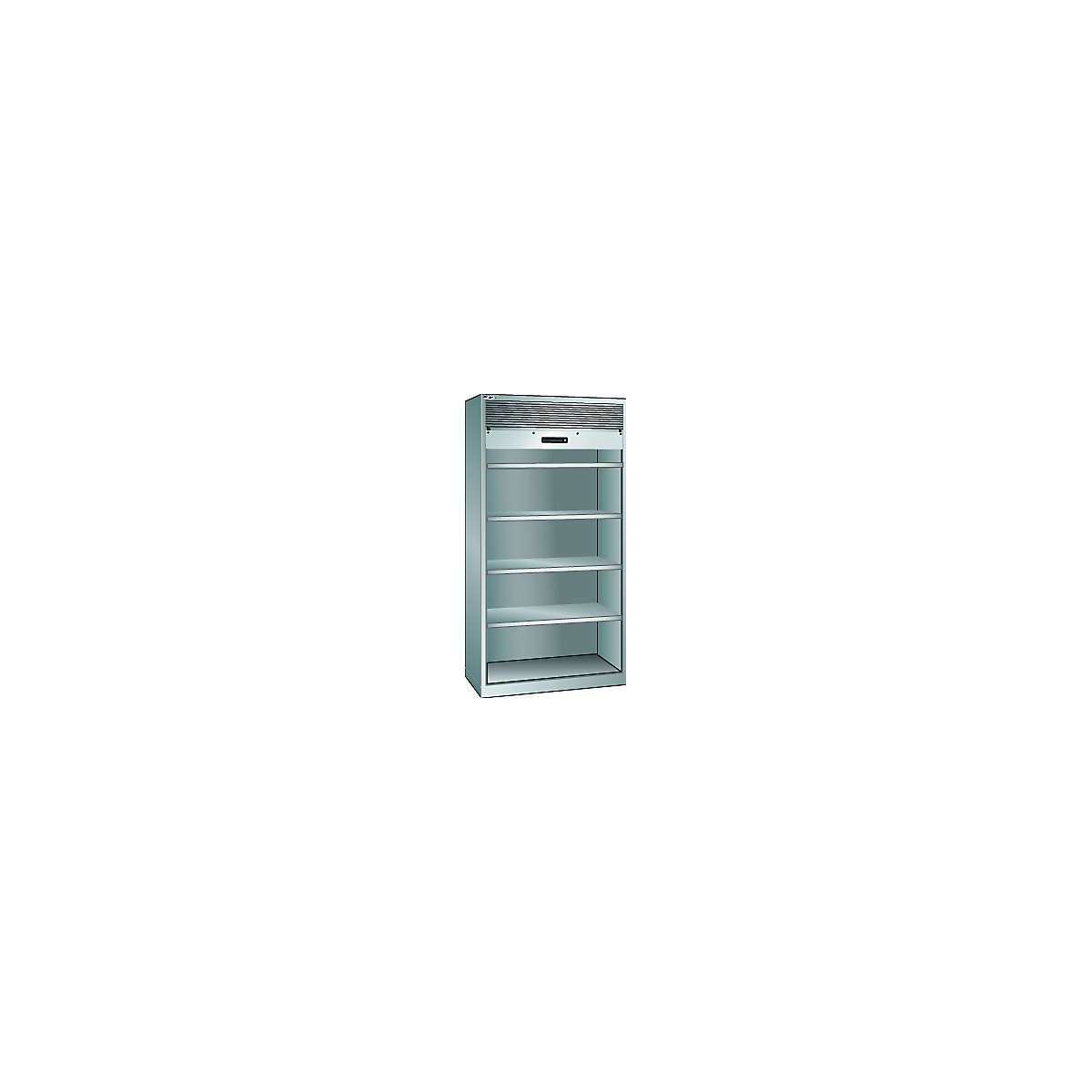 LISTA – Ormar s rolo vratima, visina x širina x dubina 1950 x 1000 x 580 mm, u svijetlosivoj boji RAL 7035