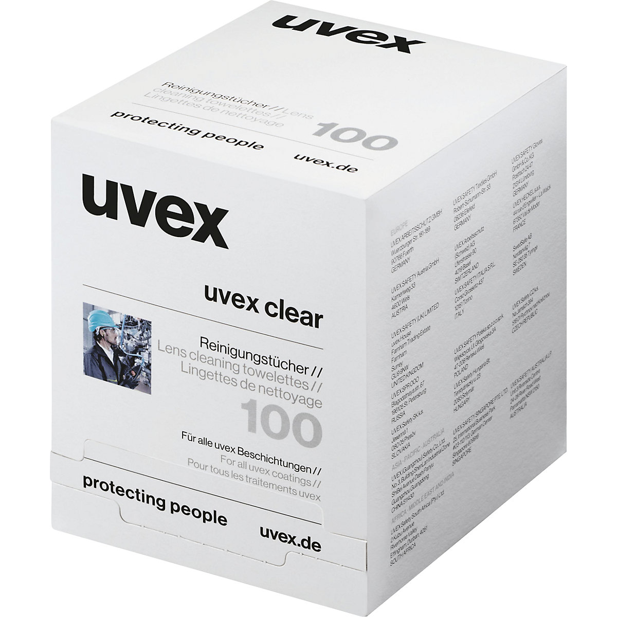 Vlhčené čistiace utierky 9963005 – Uvex