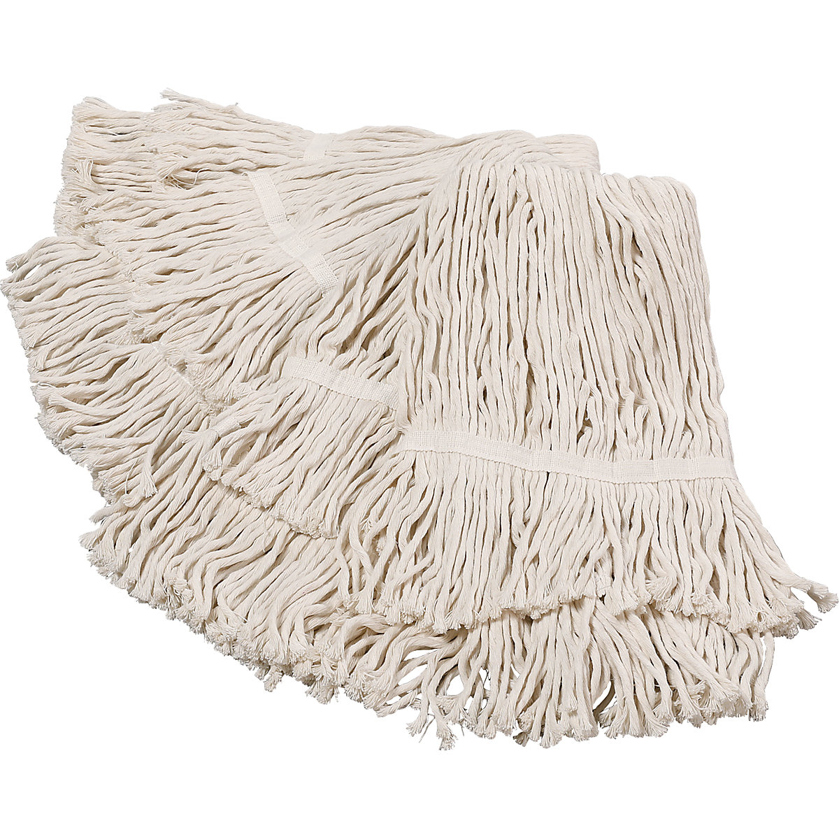 Strapcový mop, OJ 10 ks, tkanina z bavlny a polyesteru, biela