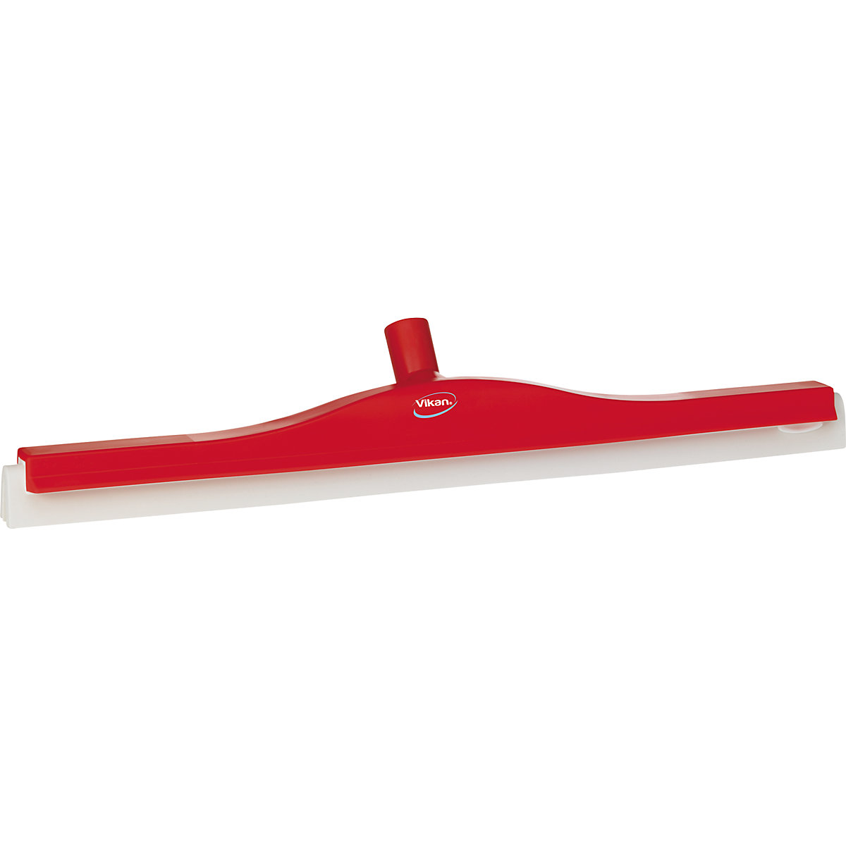 Stierka na vodu s vymeniteľnou kazetou – Vikan, s otočným kĺbom, dĺžka 600 mm, OJ 10 ks, červená