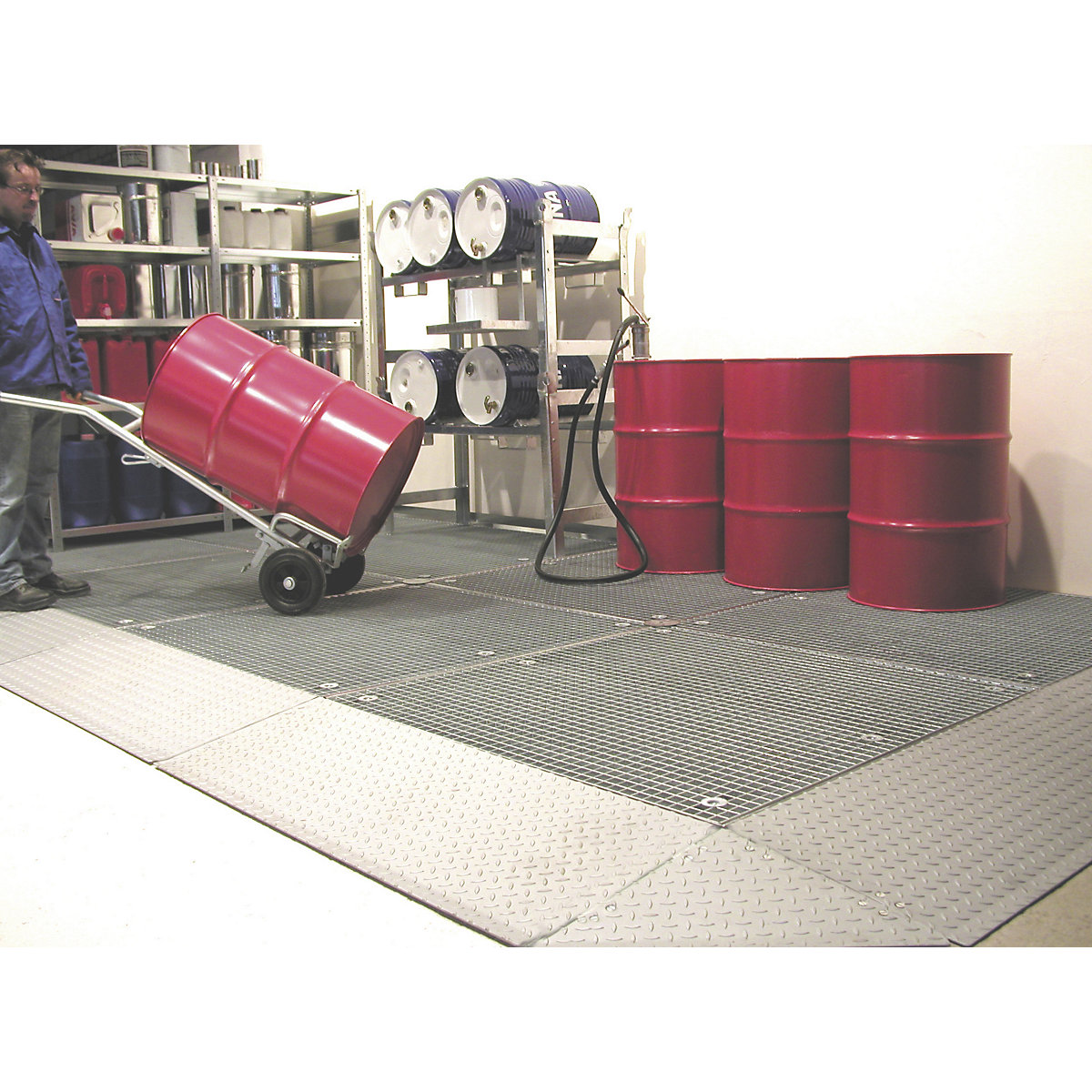 Niska wanna płaska ze stali – eurokraft pro (Zdjęcie produktu 4)-3