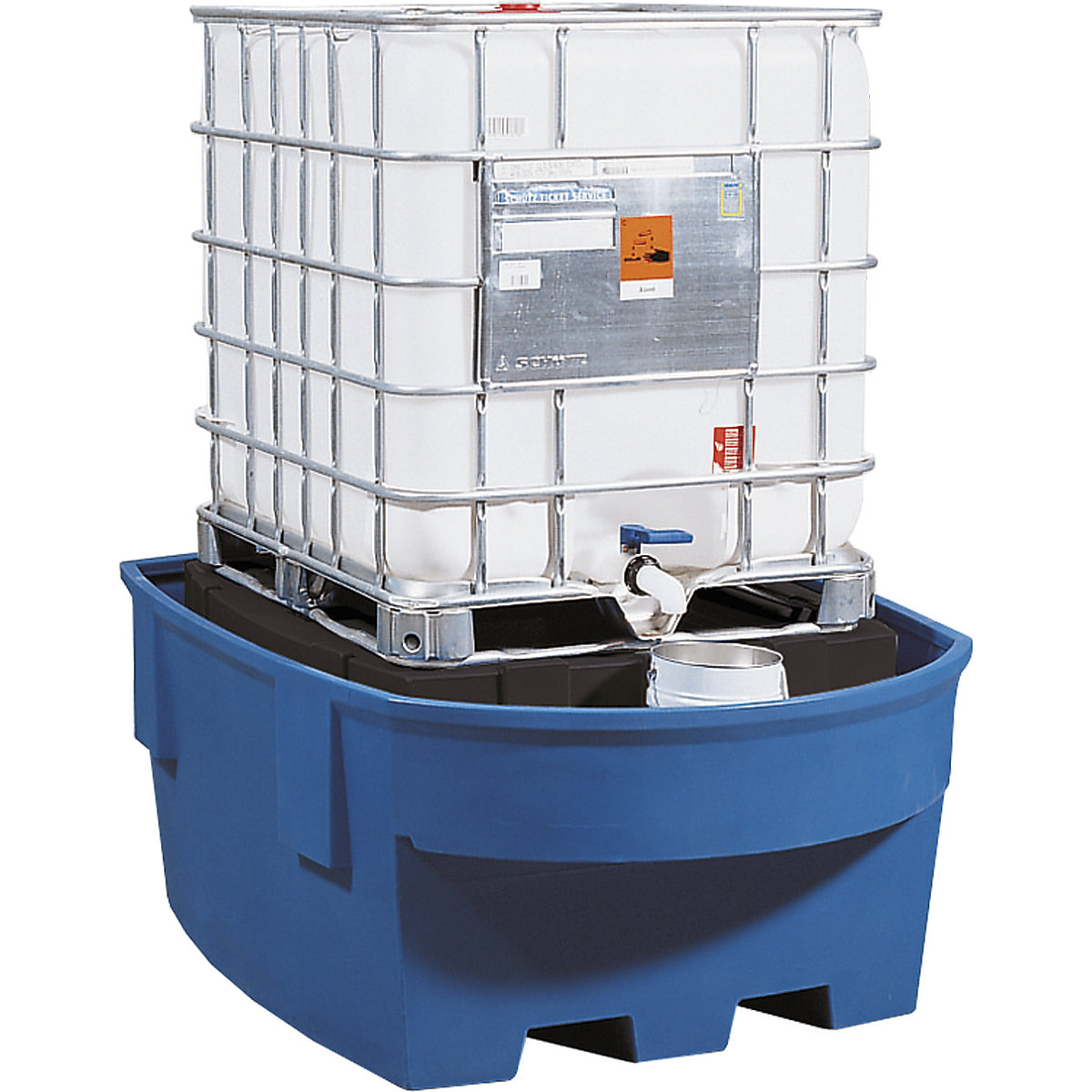 Wanna wychwytowa z PE na zbiorniki IBC/KTC – asecos (Zdjęcie produktu 2)-1