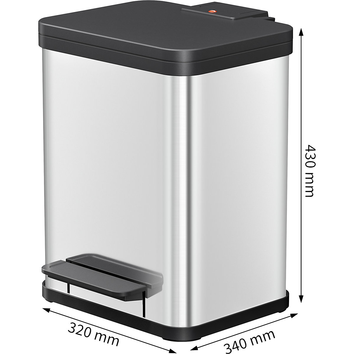 Pojemnik na odpady, otwierany pedałem, Öko – Hailo (Zdjęcie produktu 5)-4