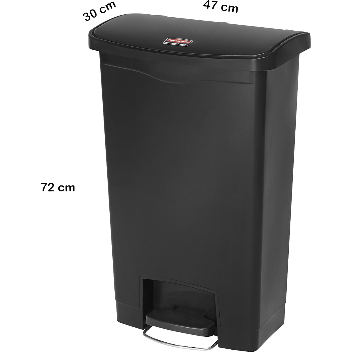 Pojemnik otwierany pedałem SLIM JIM® – Rubbermaid (Zdjęcie produktu 3)-2