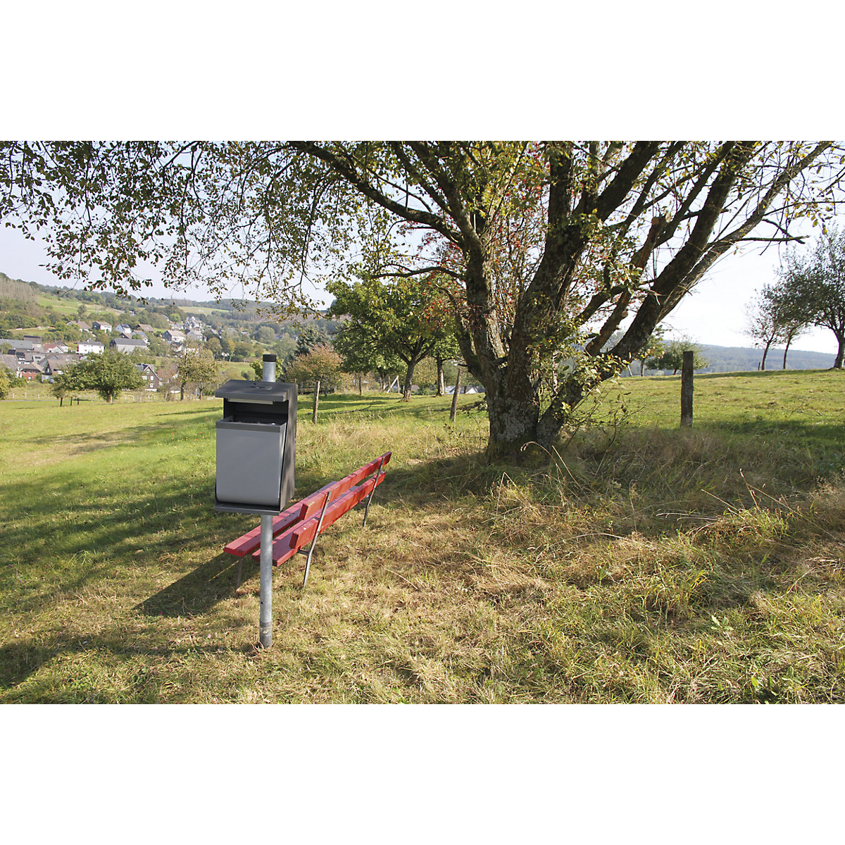 Zewnętrzny pojemnik na odpady, stal (Zdjęcie produktu 3)-2