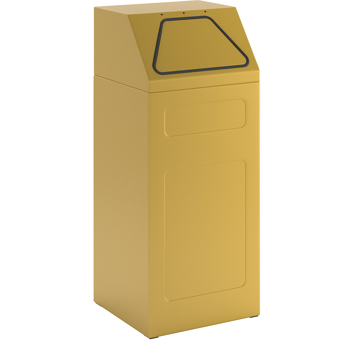 Pojemnik na surowce wtórne, hamujący rozprzestrzenianie się ognia