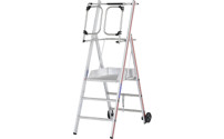 Hliníkový žebřík s plošinkou