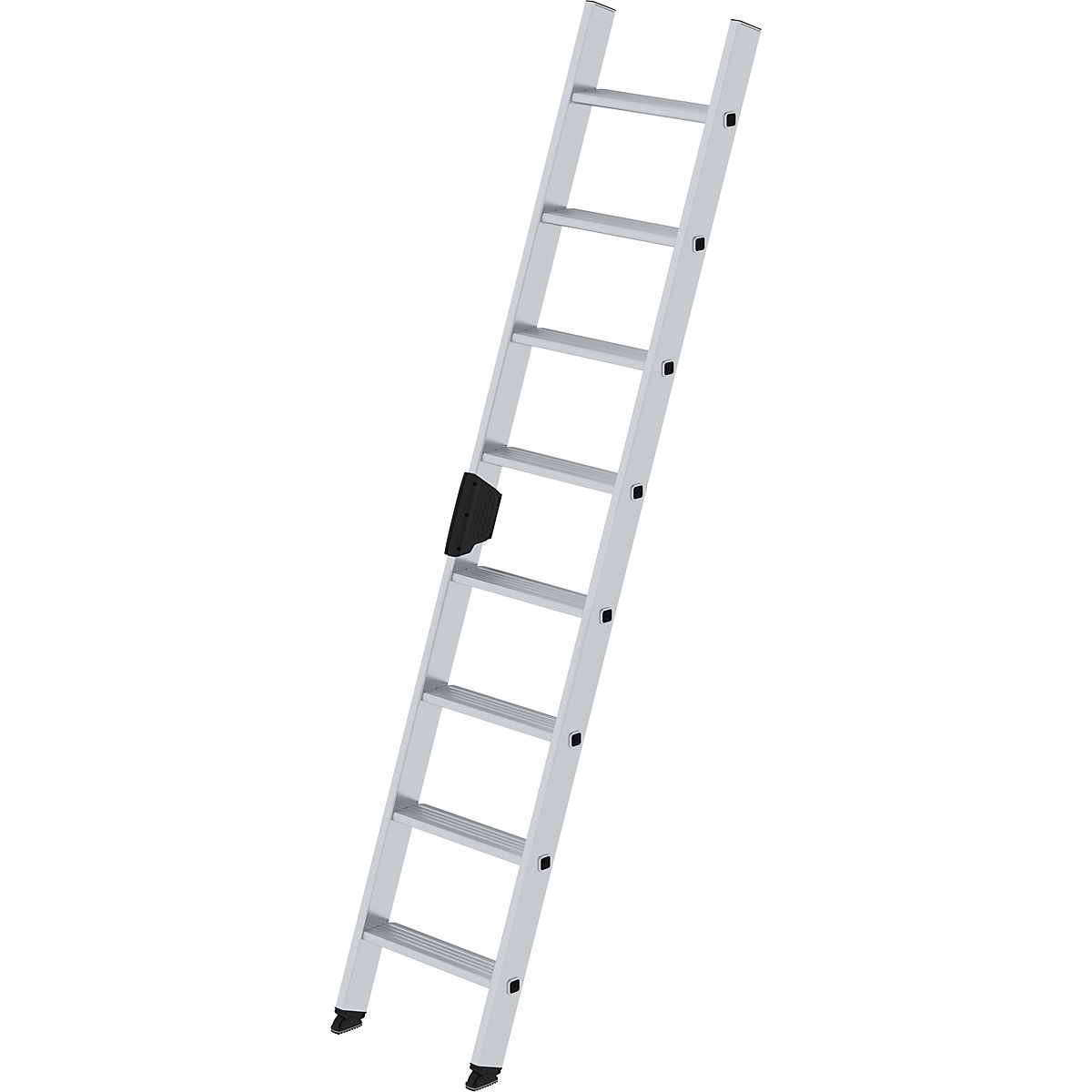 Opěrný žebřík se stupni – MUNK, profilové provedení, šířka 420 mm, 8 stupňů, stojina 58 x 25 mm