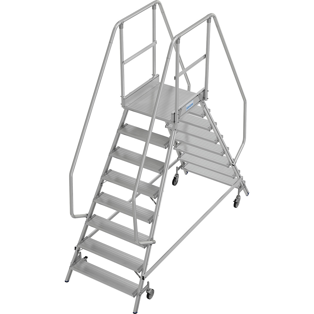 Plošinový žebřík – KRAUSE, výstup z obou stran, 2 x 8 stupňů-11