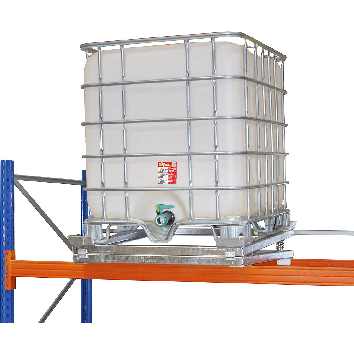 Vyprázdňovač zvyškov IBC pre paletové regály &ndash; eurokraft pro