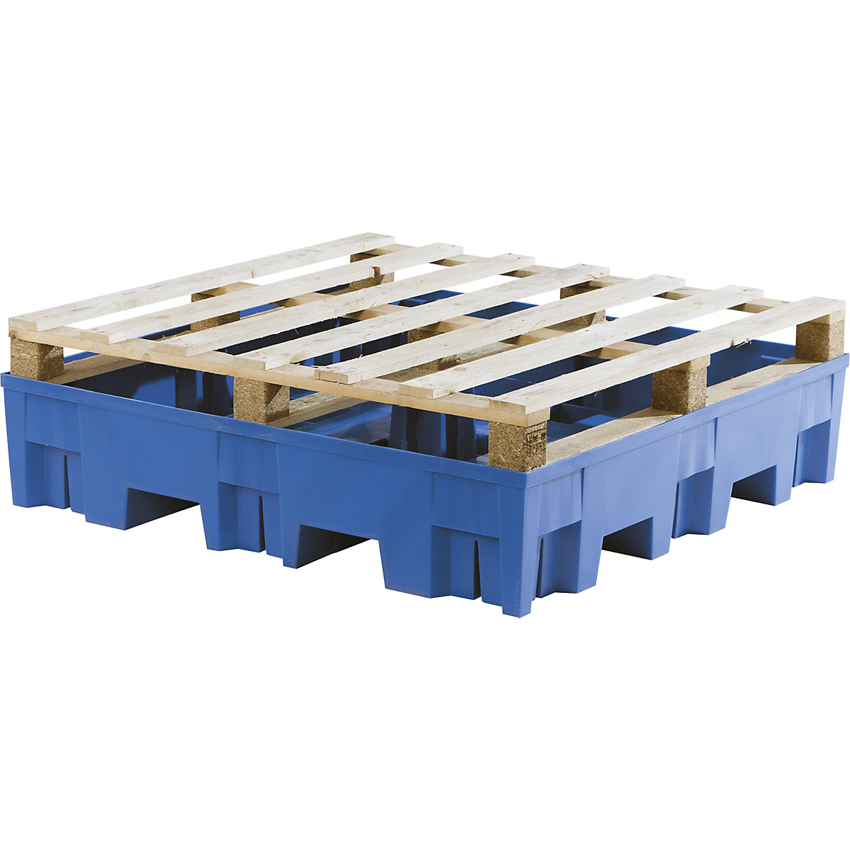 Záchytná vaňa z PE pre 4 x 200 l sudy – asecos (Zobrazenie produktu 3)-2