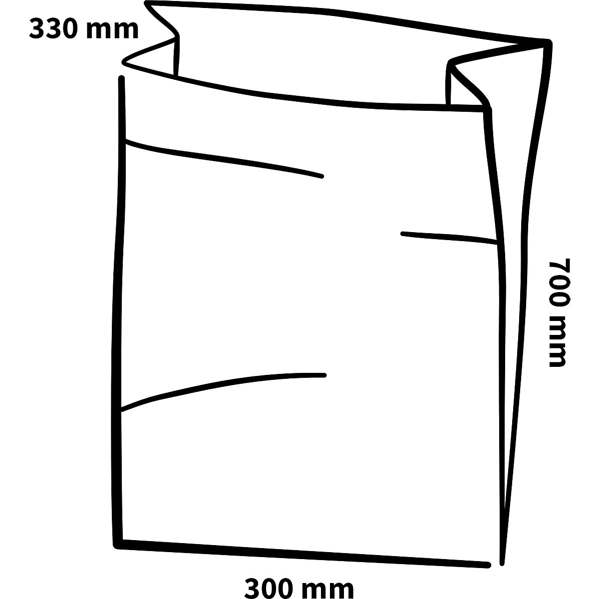 Vrece do nádoby na odpad, LDPE – Deiss (Zobrazenie produktu 3)-2