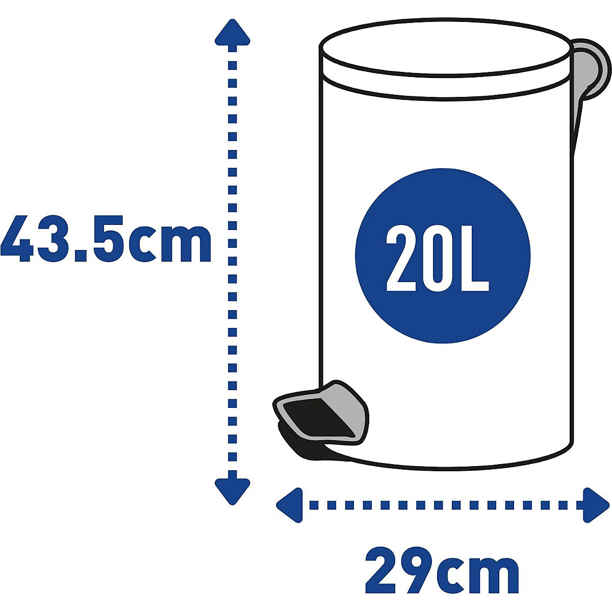 Nášľapný zberač odpadkov FREEDOM FRESH (Zobrazenie produktu 9)-8
