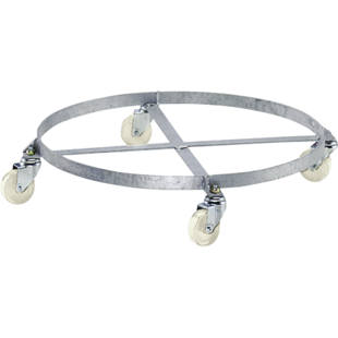 Роликовый транспортер для бочек, открытая рама, оцинковка