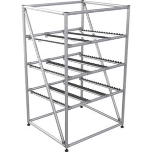 Проходной стеллаж EASY FLOW из алюминиевых профилей