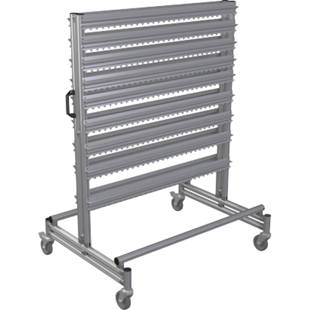 Стеллажная тележка из алюминиевого профиля