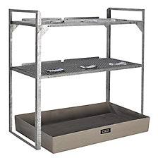 2 решетчатых уровня и опорные пластины для бочек