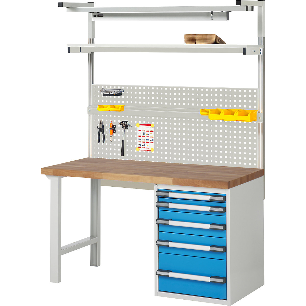 Établi avec superstructure série 7000 - eurokraft pro