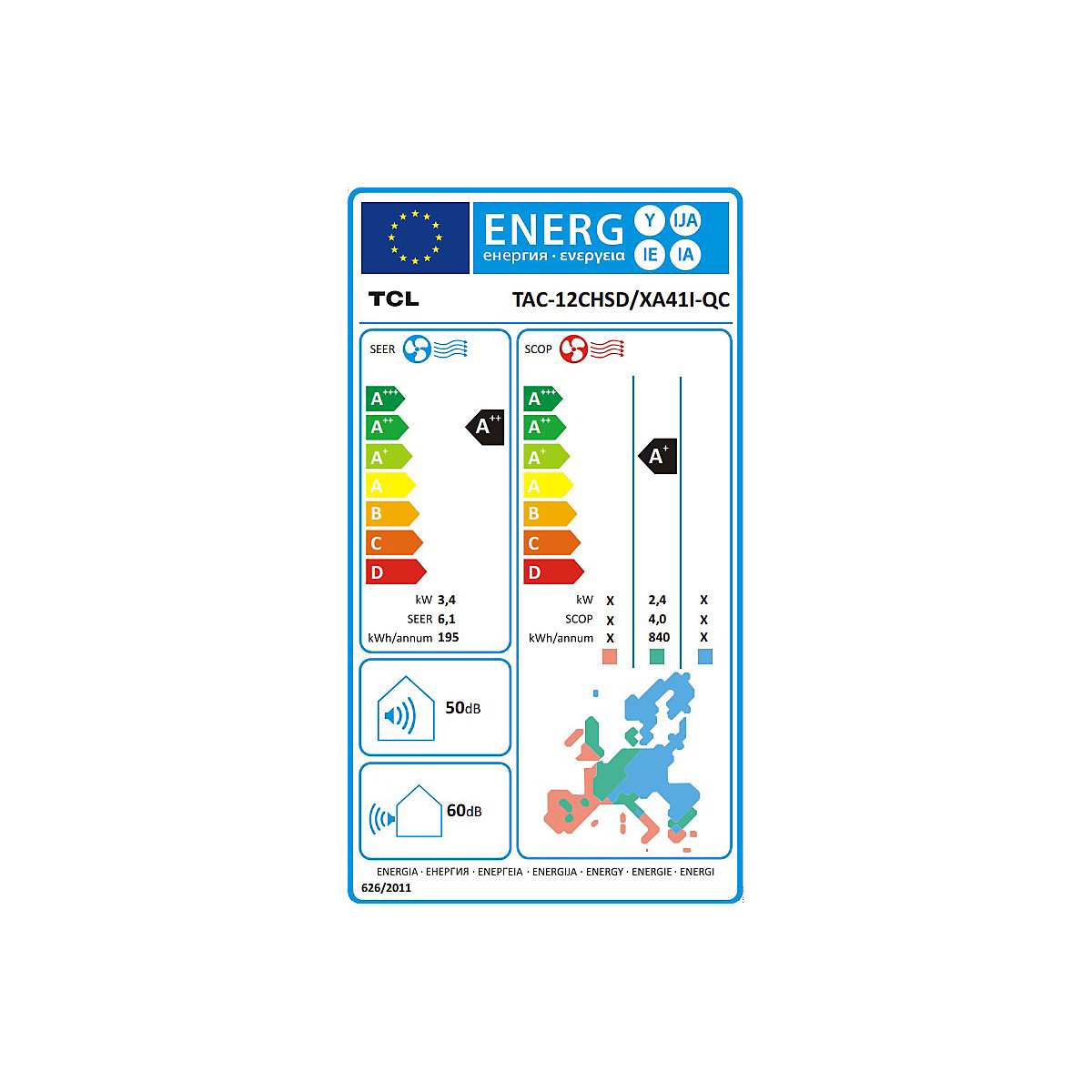 12000 BTU split klímaberendezés – TCL (Termék képe 6)-5