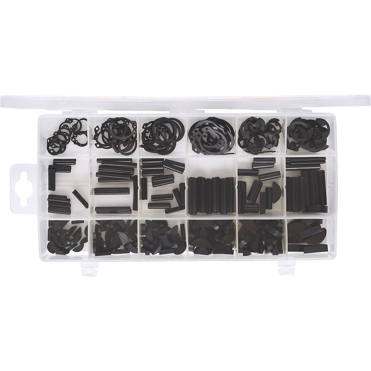 Assortimento spine elastiche/anelli d'arresto/chiavette piatte/anelli di sicurezza elastici – KS Tools (Foto prodotto 5)-4