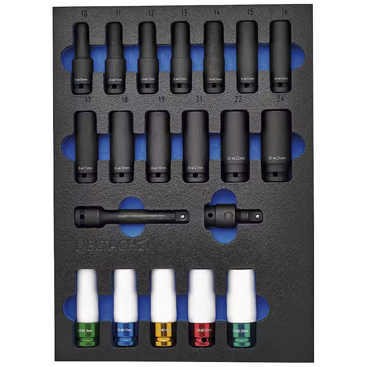 BUNKER 1/2" Impact Socket Set | 20 Piece (Product illustration 2)-1