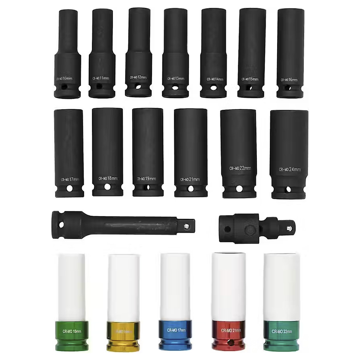 BUNKER 1/2" Impact Socket Set | 20 Piece (Product illustration 3)-2