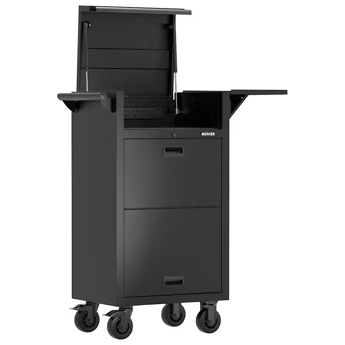 BUNKER Diagnostic Trolley with Collapsible Side Tray | 5 Drawers