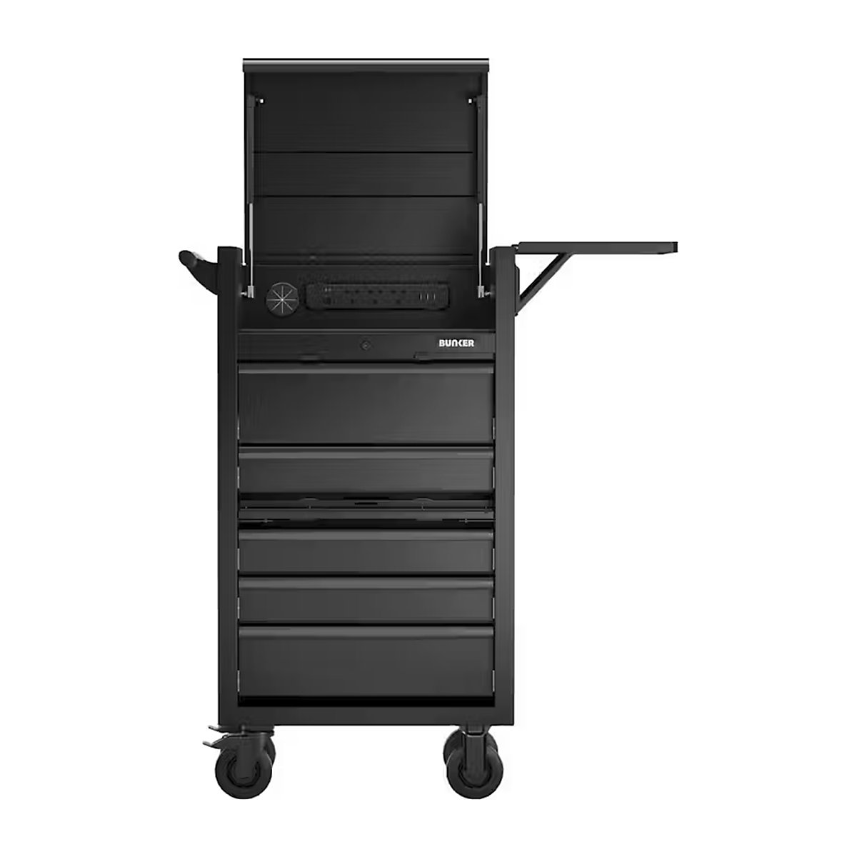 BUNKER Diagnostic Trolley with Collapsible Side Tray | 5 Drawers (Product illustration 4)-3