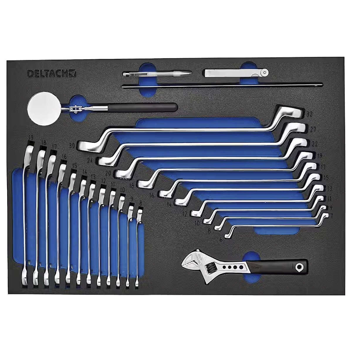 BUNKER Ring Spanner and Open End Ratchet Set | 27 Piece (Product illustration 2)-1