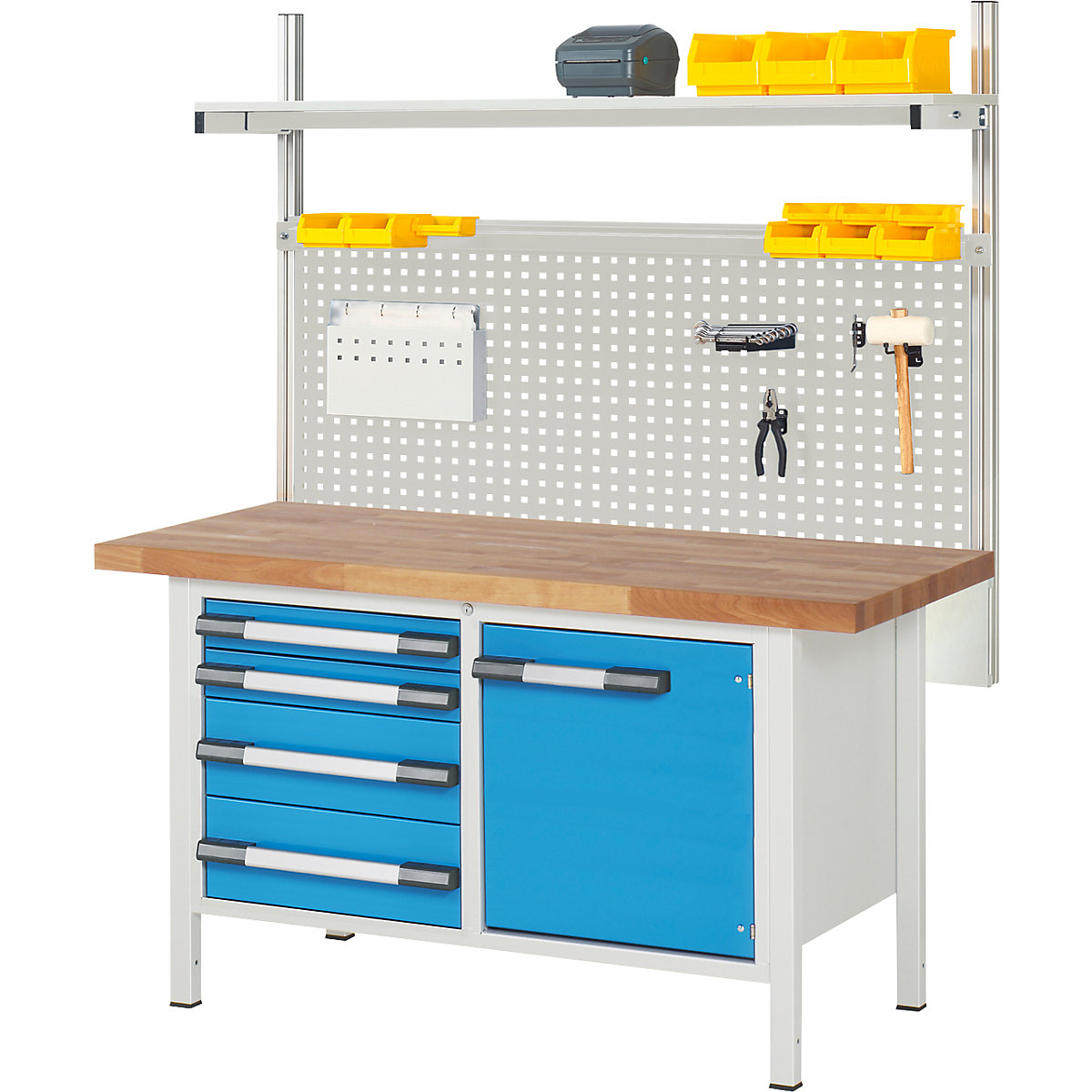 Banco de trabajo con estructura modular Serie 8000 &ndash; eurokraft pro