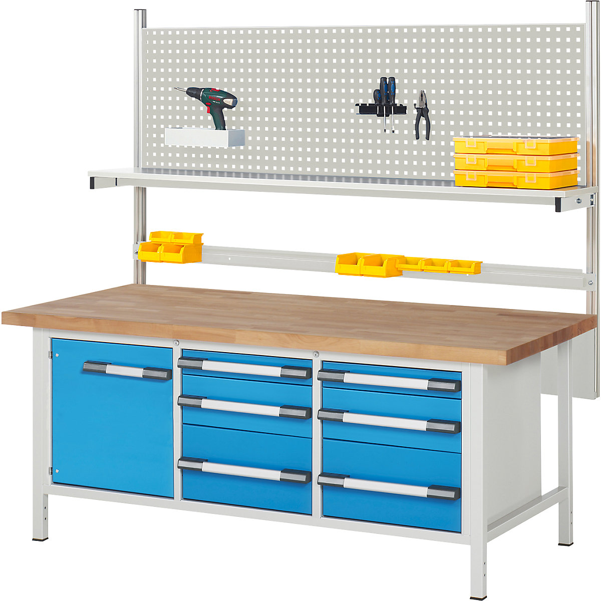 Banco de trabajo con estructura modular Serie 8000 &ndash; eurokraft pro