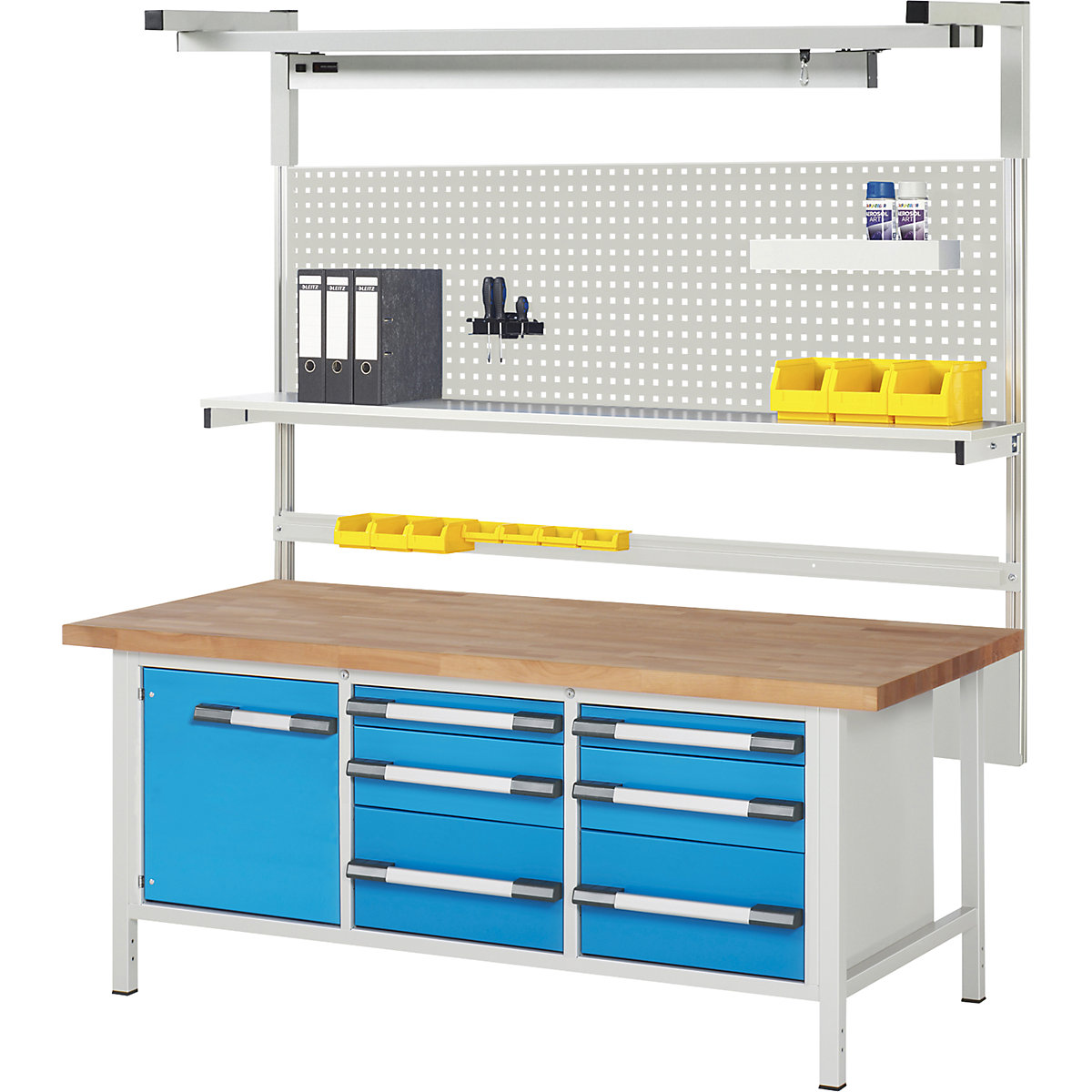 Banco de trabajo con estructura modular Serie 8000 &ndash; eurokraft pro