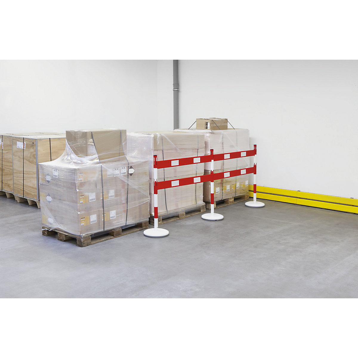 Barrier post set with rails - VISO