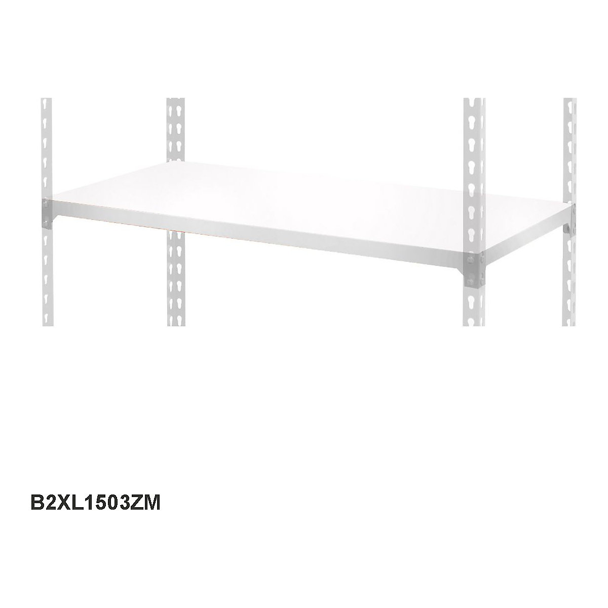 BiG200 Extra Melamine Shelf 1525w x 305d mm 90kg UDL Galvanised