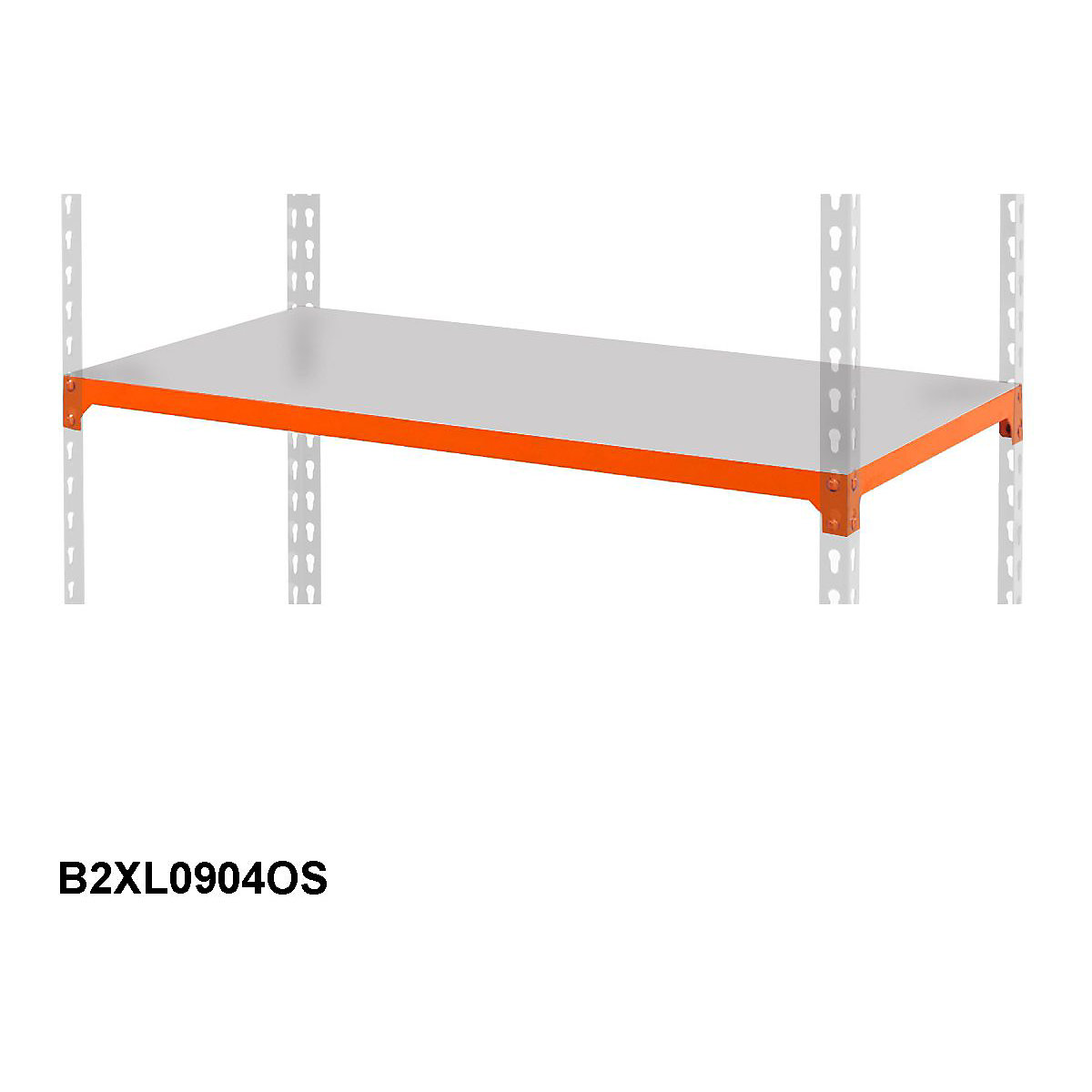 BiG200 Extra Steel Shelf 915w X 455d mm Orange 200kg UDL