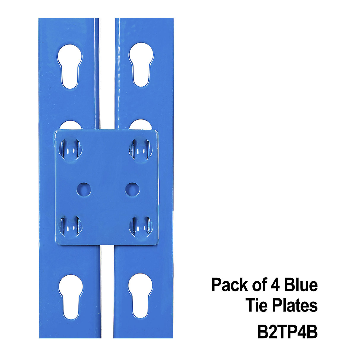 BiG200 Pack Of 4 Blue Tie Plates To Join 2 Bays