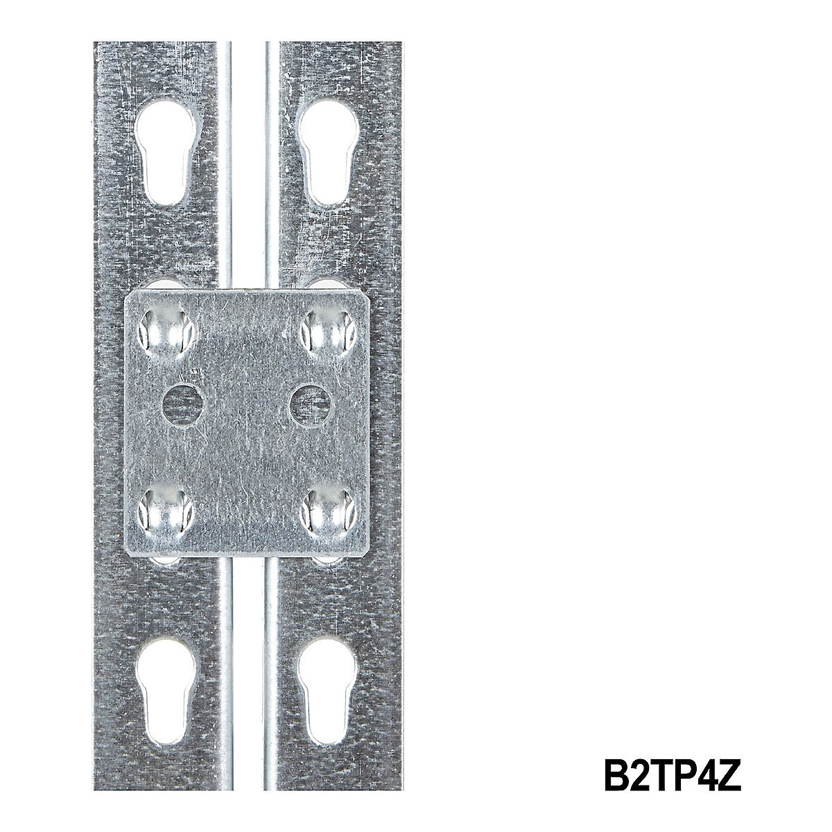 BiG200 Pack Of 4 Silver Tie Plates To Join 2 Bays