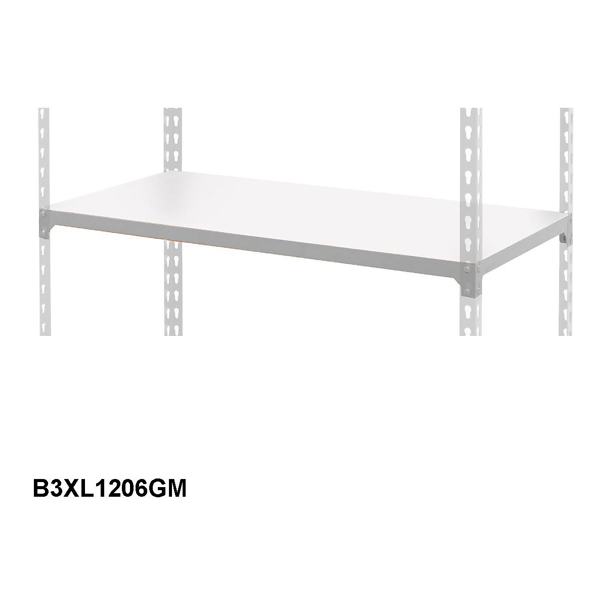 BiG340 Extra Melamine Shelf 1220w X 610d Mm 200kg UDL Grey