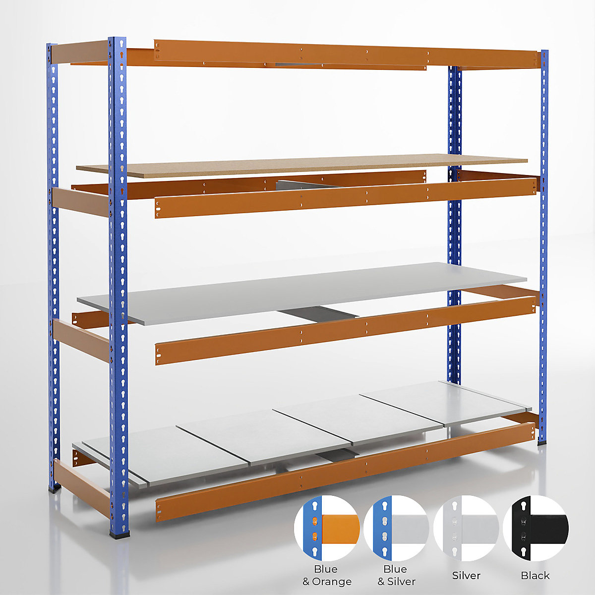 BiG400 Build-A-Bay Shelving System (Product illustration 2)-1