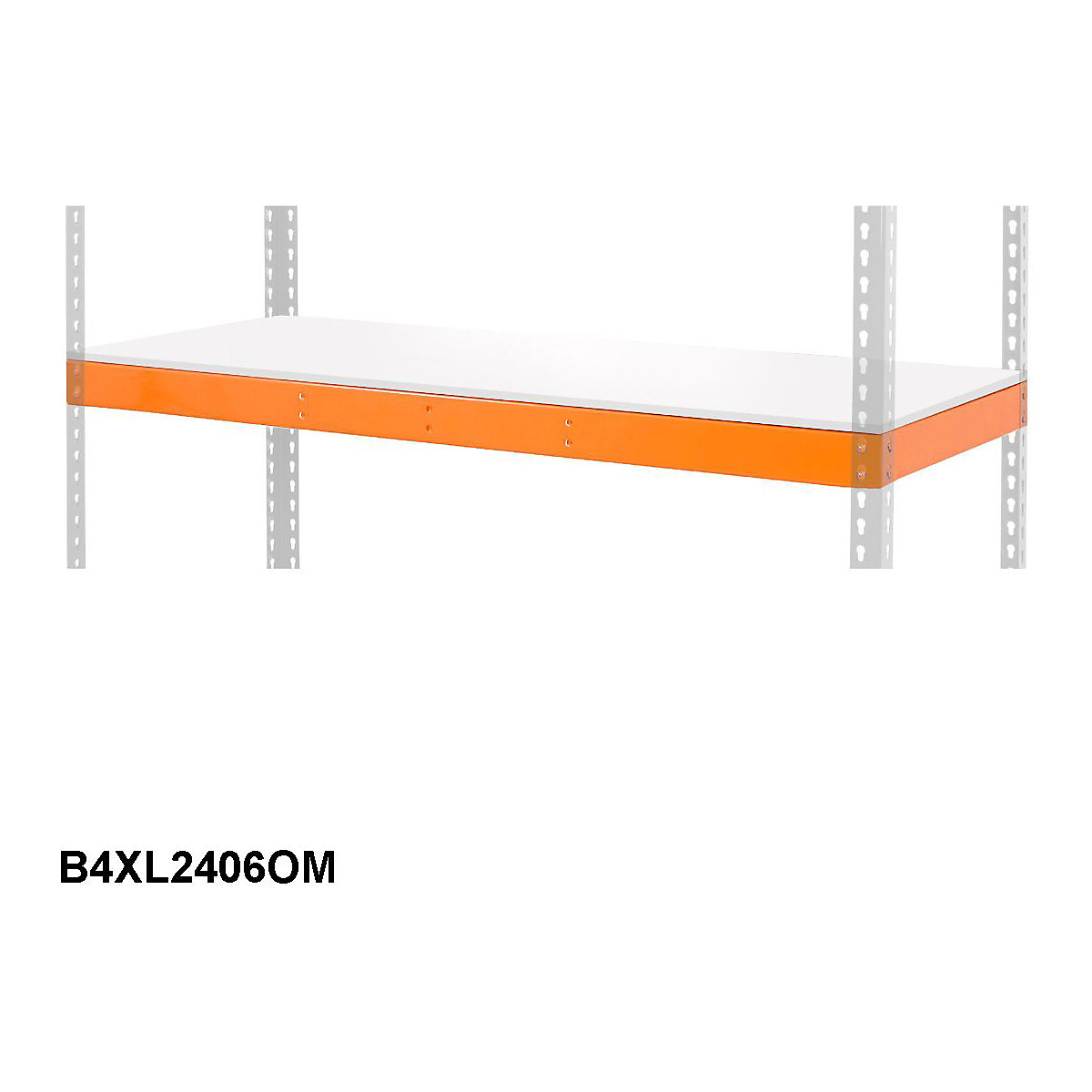 BiG400 Extra Melamine Level 2440w x 610d mm 400kg UDL Orange